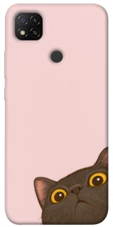 Чохол на Xiaomi Redmi 9C Peeping cat фото 1 з 1