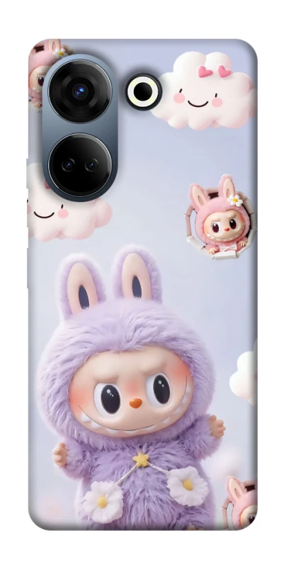 Чохол на TECNO Camon 20 Pro (CK7n) Labubu & clouds фото 1 з 1