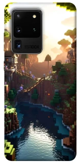 Чехол на Samsung Galaxy S20 Ultra Minecraft sunset фото 1 из 1