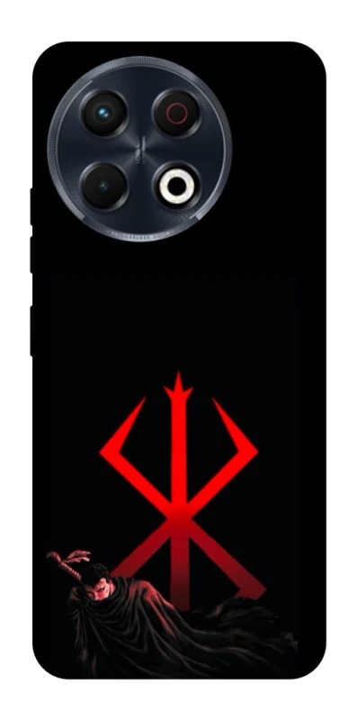 Чохол на TECNO Spark 30 Pro (KL7) Berserk Red Logo фото 1 з 1