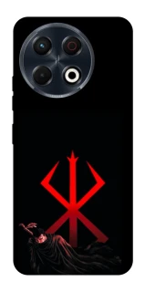 Чехол на TECNO Spark 30 Pro (KL7) Berserk Red Logo фото 1 из 1