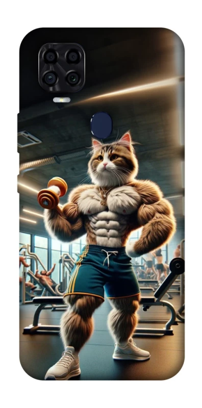 Чехол на ZTE Blade v2020 Качок кот фото 1 из 1