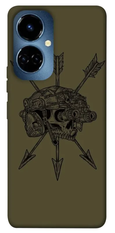 Чохол на TECNO Camon 19 Pro Mil skull фото 1 з 1