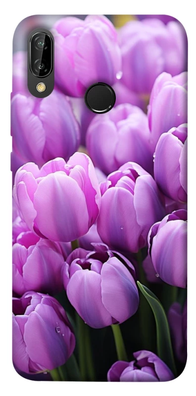 Чехол на Huawei P20 Lite Фиолетовые тюльпаны фото 1 из 1