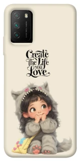 Чехол на Xiaomi Poco M3 Create the life you love фото 1 из 1