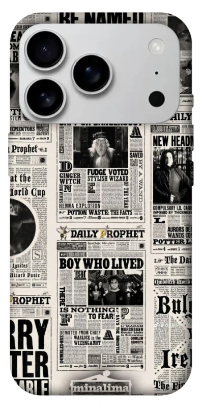 Чехол на Apple iPhone 17 Pro Max (6.9") Harry Potter newspaper фото 1 из 1