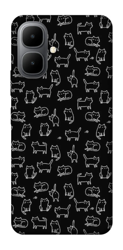 Чохол на Infinix Smart 10 Black Cats фото 1 з 1