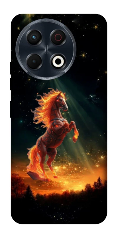 Чохол на TECNO Spark 30 Pro (KL7) Red Fire Horse ver.2 фото 1 з 1