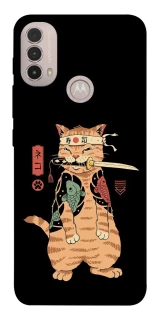 Чохол на Motorola Moto E40 Кіт-самурай фото 1 з 1