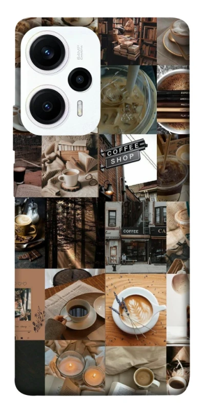 Чохол на Xiaomi Poco F5 / Note 12 Turbo Coffee collage ver.3 фото 1 з 1