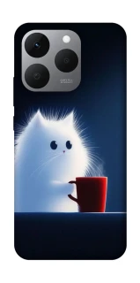 Чохол на Realme 15T Чохол кіт з кавою фото 1 з 1