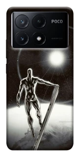 Чехол на Xiaomi Poco X6 Серебряный сёрфер фото 1 из 1