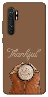Чехол на Xiaomi Mi Note 10 Lite Thankful coffee фото 1 из 1
