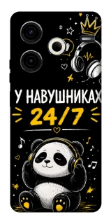 Чохол на TECNO Pova 6 Neo (LI6) У навушниках 24/7 фото 1 з 1