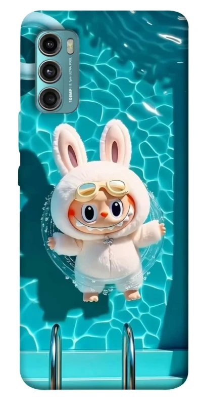 Чохол на Motorola Moto G60 Labubu in the pool ver.2 фото 1 з 1