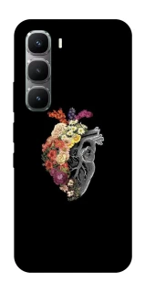 Чехол на Infinix Hot 60 Pro Heart with flowers фото 1 из 1