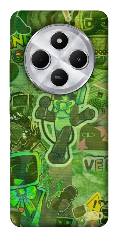 Чехол на Xiaomi Redmi 14C / Poco C75 Dandysworld tv green theme фото 1 из 1