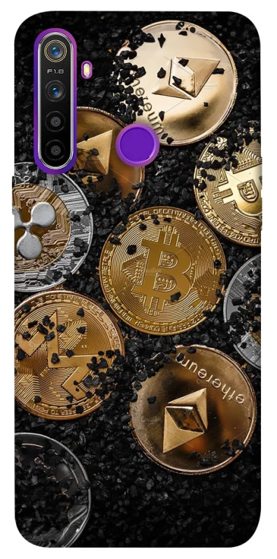 Чохол на Realme 5 Many coins v2 фото 1 з 1