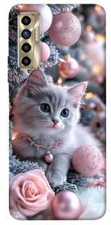 Чохол на TECNO Camon 17P Christmas Kitty фото 1 з 1