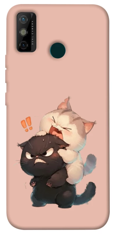 Чехол на TECNO Spark 6 Go Сat and cat фото 1 из 1