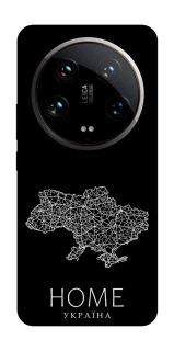 Чехол на Xiaomi 14 Ultra Ukraine black map фото 1 из 1