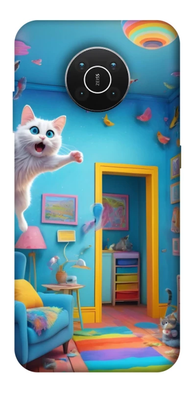 Чохол на Nokia X10 / X20 crazy cat фото 1 з 1