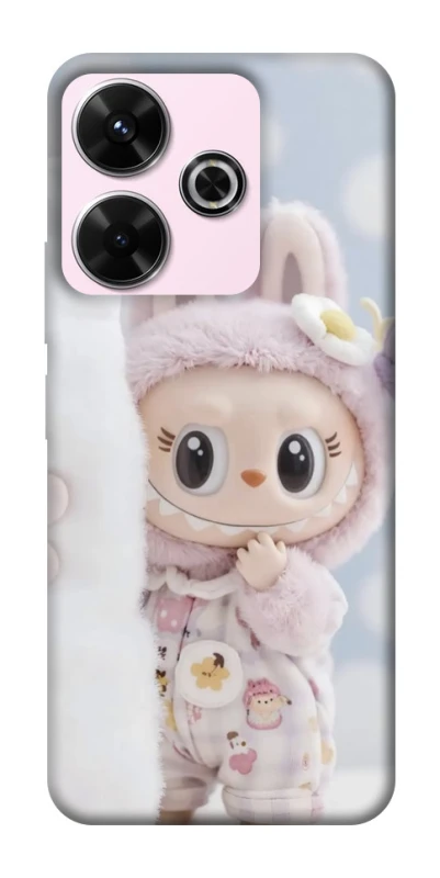 Чехол на Xiaomi Poco M6 4G Labubu Happy фото 1 из 1
