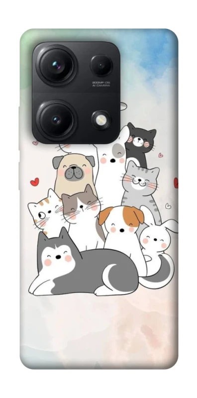 Чехол на Xiaomi Redmi Note 14S Funny Pets ver.2 фото 1 из 1