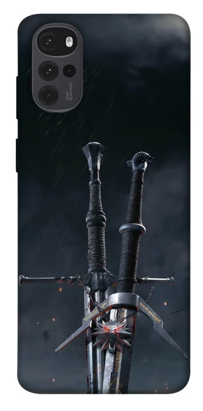 Чехол на Motorola Moto G22 Мечи Ведьмака фото 1 из 1