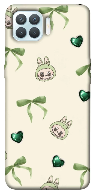 Чохол на Oppo F17 Pro Labubu Green Heart фото 1 з 1