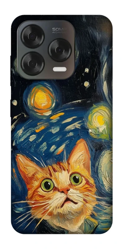 Чехол на ZTE Blade V70 Design paint cat фото 1 из 2