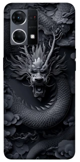 Чехол на Oppo Reno 7 4G black dragon фото 1 из 1