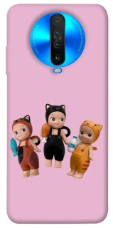 Чохол на Xiaomi Poco X2 Cat Cafe Trio фото 1 з 1