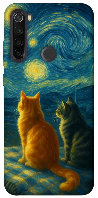 Чохол на Xiaomi Redmi Note 8T Cats under the stars фото 1 з 1