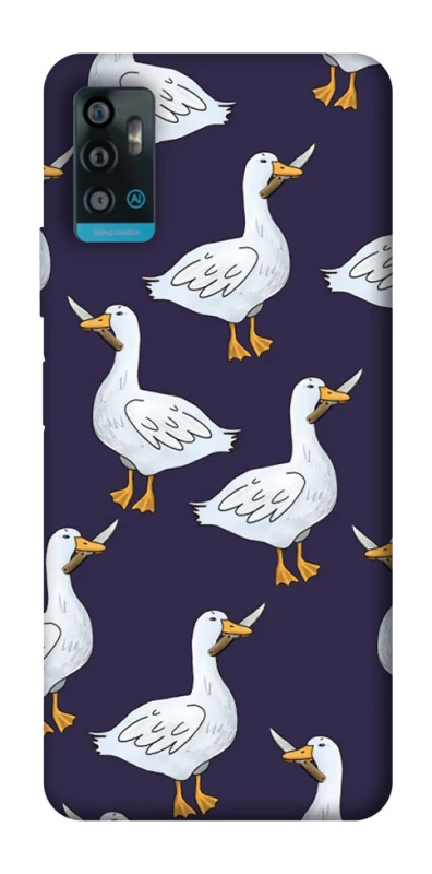 Чохол на ZTE Blade A71 Гуси з претензією фото 1 з 1