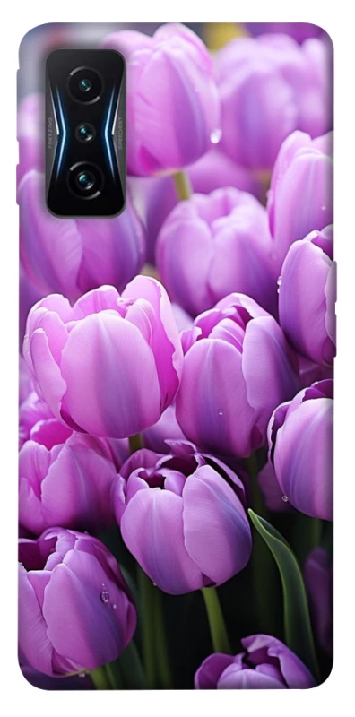 Чохол на Xiaomi Poco F4 GT Фіолетові тюльпани фото 1 з 1