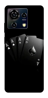 Чехол на ZTE Blade V50 Vita Black Cards фото 1 из 1