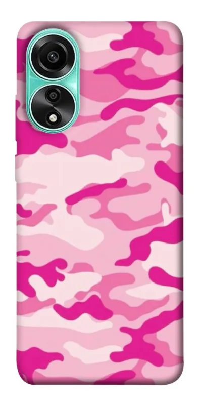 Чехол на Oppo A78 4G camouflage pink фото 1 из 1