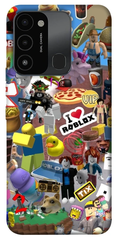 Чехол на TECNO Spark 8C Roblox collage ver.5 фото 1 из 1