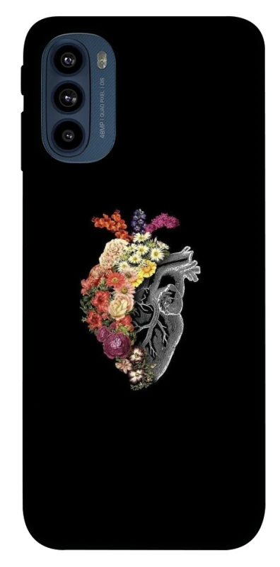 Чехол на Motorola Moto G41 Heart with flowers фото 1 из 1
