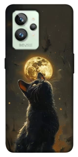 Чохол на Realme GT2 Кіт під місяцем v2 фото 1 з 1