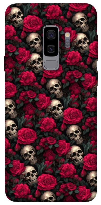 Чехол на Samsung Galaxy S9+ Черепа и розы фото 1 из 1