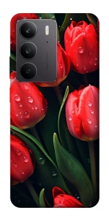 Чохол на Realme C75 Червоні тюльпани фото 1 Чохол на Realme C75 Червоні тюльпани фото 1 з 1