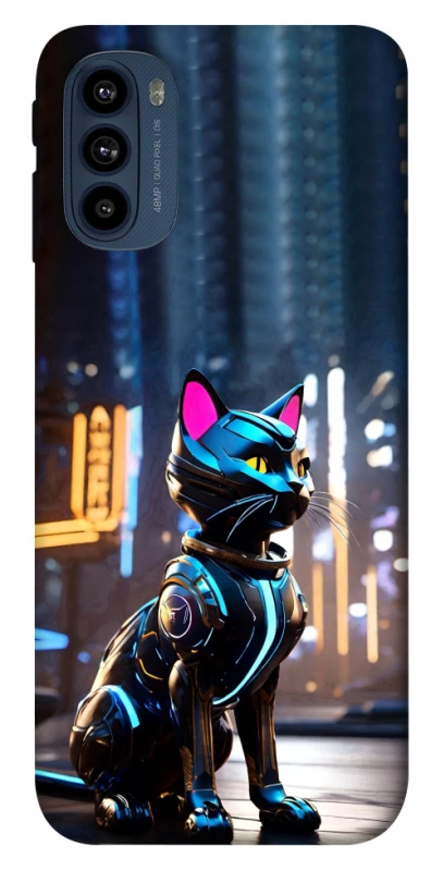 Чохол на Motorola Moto G41 Cyber cat фото 1 з 1