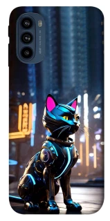 Чехол на Motorola Moto G41 Cyber cat фото 1 из 1