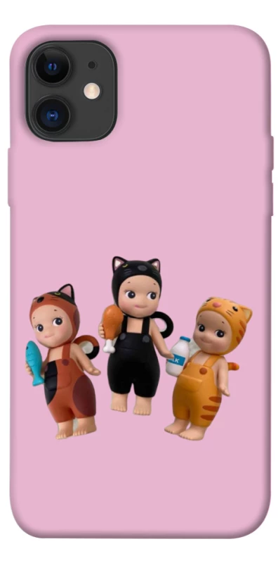 Чохол на Apple iPhone 11 (6.1") Cat Cafe Trio фото 1 з 1