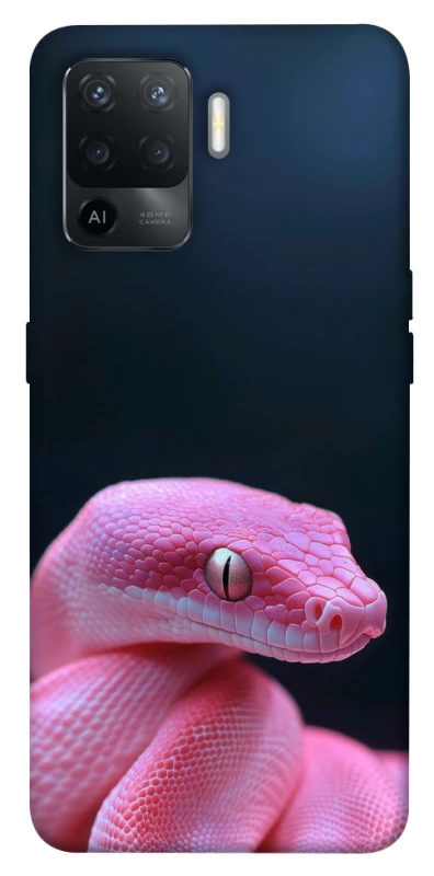 Чохол на Oppo Reno 5 Lite Рожева змія фото 1 з 1