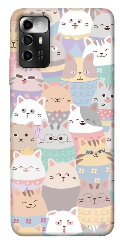 Чохол на ZTE Blade A72 Funny Kittens ver.2 фото 1 з 1