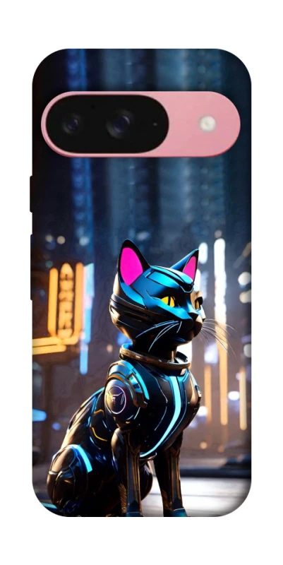Чехол на Google Pixel 9 Cyber cat фото 1 из 1