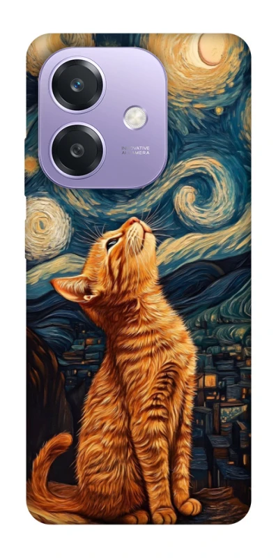 Чохол на Oppo A40m van gogh cat фото 1 з 1